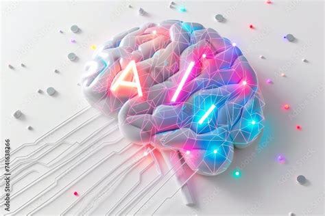 AI Brain Chip neurotrophin 4. Artificial Intelligence prefrontal cortex human memory mind ...