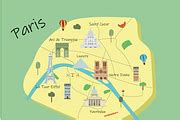 Paris map and vectors | Illustrations ~ Creative Market