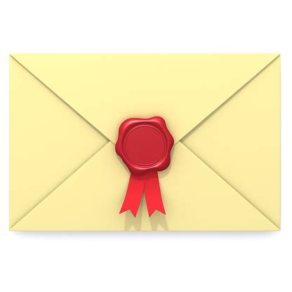 Envelope With Red Wax Seal Stock Photo - Download Image Now - iStock