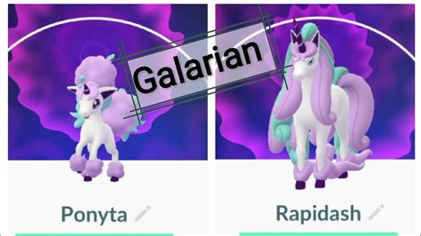 Galarian Ponyta evolution into Galarian Rapidash | Psychic/fairy pokemon galarian form ...