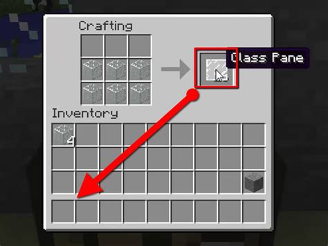 minecraft how to make glass panes