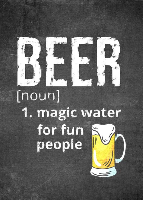 'Beer Funny Definition' Poster by PosterWorld | Displate | Beer humor, Beer quotes funny, Beer ...