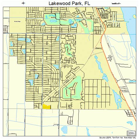 Lakewood Park Florida Street Map 1239062