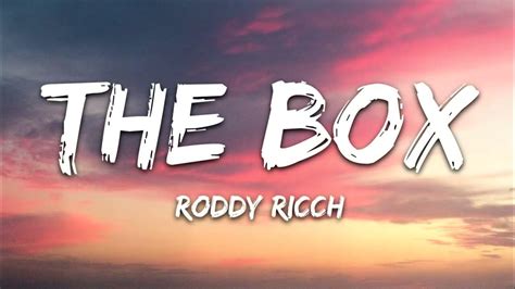 The Box Song Lyrics 🎶 || Roddy Ricch - YouTube