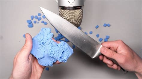 ASMR Sand Cutting - Satisfying No Talking Kinetic Sand - YouTube