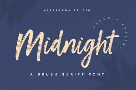 Midnight Font - Fontspace.io