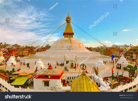 Sunset Boudhanath Stupa Kathmandu Nepal Stock Photo 643770787 ...