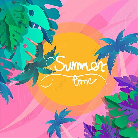 Colorful Summer Leaves Background Font Original, Colorful Summer ...