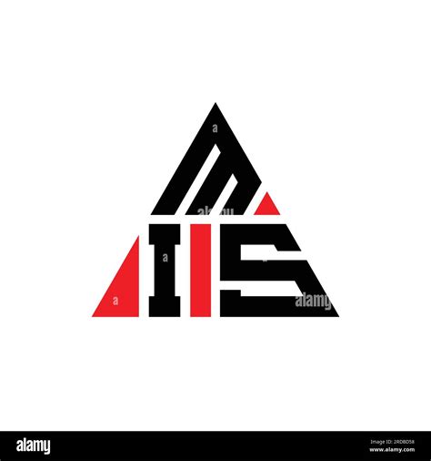 MIS triangle letter logo design with triangle shape. MIS triangle logo design monogram. MIS ...