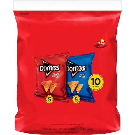 Doritos® Assorted Flavored Tortilla Chips Variety Pack, 10 ct / 1 oz ...