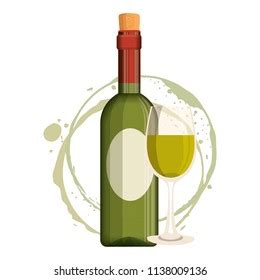Wine Bottle Silhouette Cup Stock Vector (Royalty Free) 1138009136 | Shutterstock