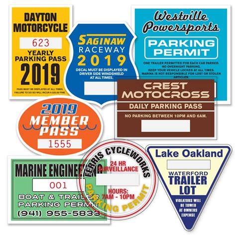 Parking Permit Stickers | Powersports Dealer Supply