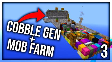 Mob Grinder + Cobble Generator (Skyblock Randomizer #3) - YouTube