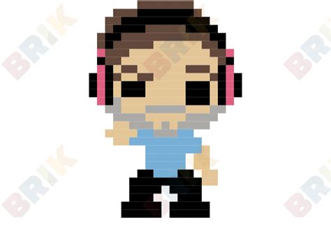 PewDiePie Pixel Art – BRIK