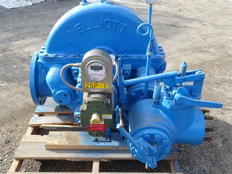 Elliot Co. 127HP Steam Turbine, Atmospheric Top Reflux Turbine , 2CYR ...