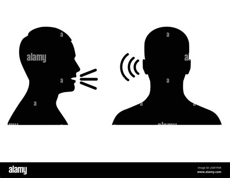 listen and speak icon, voice or sound symbol Stock Vector Image & Art - Alamy