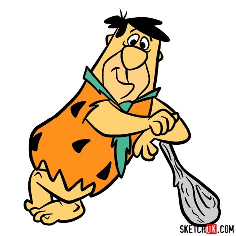 How to draw Fred Flintstone - Step by step drawing tutorials | Fred ...