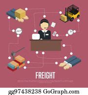 22 Logistics And Freight Shipment Flowchart Set Clip Art | Royalty Free - GoGraph
