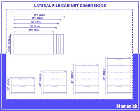 File Cabinet Dimensions And Guidelines With Drawings Homenish