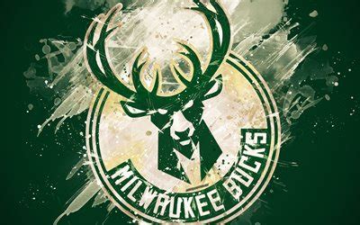 Download wallpapers Milwaukee Bucks, 4k, grunge art, logo, american ...