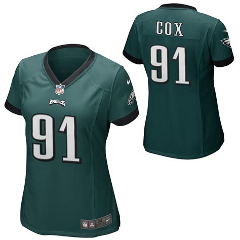 Women's Philadelphia Eagles Fletcher Cox Nike Midnight Green Game Jersey