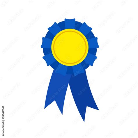 Honorable mention ribbon. Clipart icon image isolated on white ...