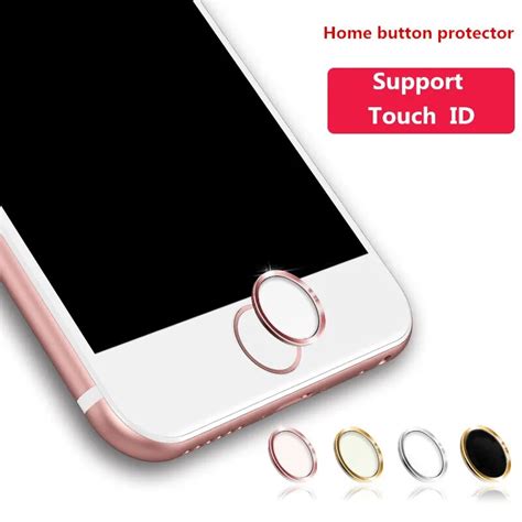 For Iphone Home Button Sticker Touch Id Aluminum Telefoon Stickers For ...