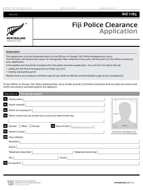 Fiji Police Clearance 2019-2024 Form - Fill Out and Sign Printable PDF Template | airSlate SignNow