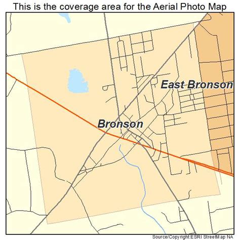 Aerial Photography Map of Bronson, FL Florida