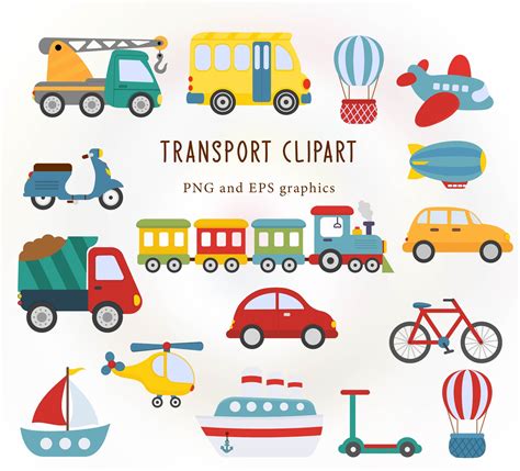 Transport Clipart. Transport PNG. - Etsy