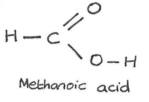 Draw Structural Formula Of Methanoic Acid - Bios Pics