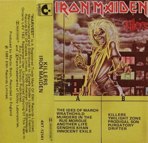 Iron Maiden - Killers (1981, Cassette) | Discogs