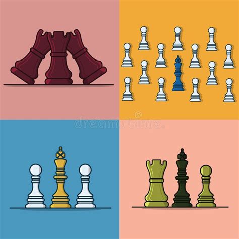 Individual Chess Pieces Stock Illustrations – 88 Individual Chess ...