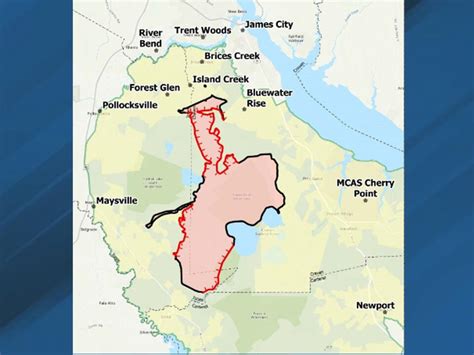 Croatan National Forest fire now 40 percent contained