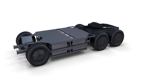 Tesla Semi Truck Chassis 3D model | CGTrader