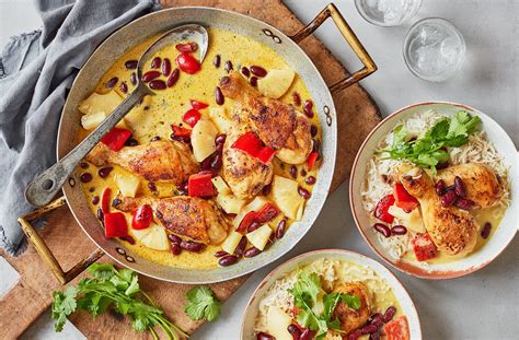 Caribbean-inspired chicken curry | Tesco Real Food