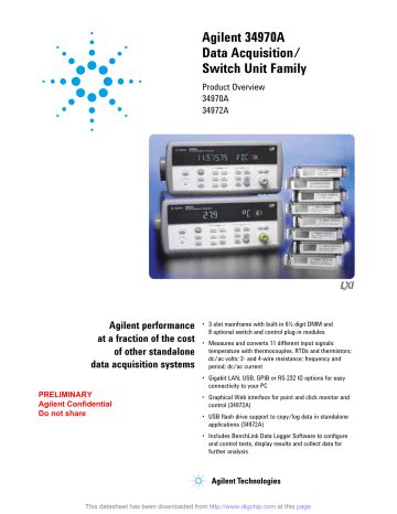 34970A datasheet | Manualzz