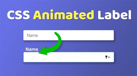 Animated Floating Input Labels Pure CSS - YouTube