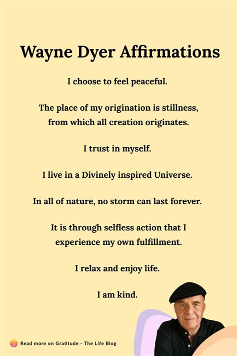 The Very Best Wayne Dyer Affirmations & Quotes