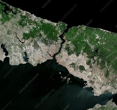 The Bosphorus, Turkey, satellite image - Stock Image - C003/7470 - Science Photo Library