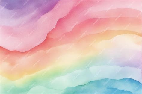 Premium AI Image | pastel watercolor clouds background