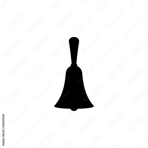 Choir bell silhouette icon. Clipart image isolated on white background ...