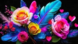 Art, Flowers, Plumes, Wallpaper Free Stock Photo - Public Domain Pictures