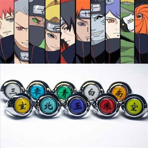 Buy Naruto - Akatsuki Member's & Sharingan Rings (17 Designs) - Rings & Earrings