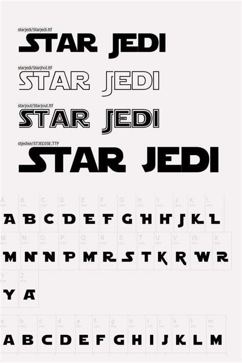 Star Wars Font Jedi - starwarsworld