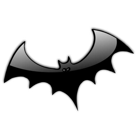 Black Halloween bat vector image | Free SVG