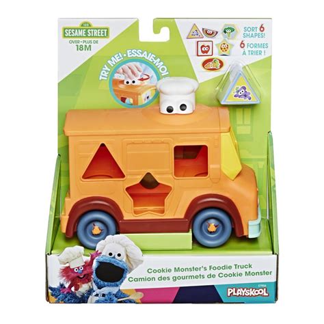 Sesame Street Cookie Monster’s Foodie Truck, Shape Sorter and Vehicle Toy for Kids Ages 18 ...