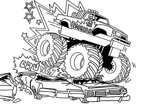 Monster Truck Coloring Pages Com