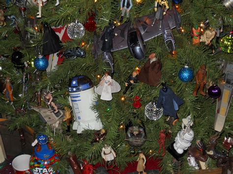 Closer view of ornaments in the Star Wars Christmas Tree. https://www.youtube.com/user/Viewwithme