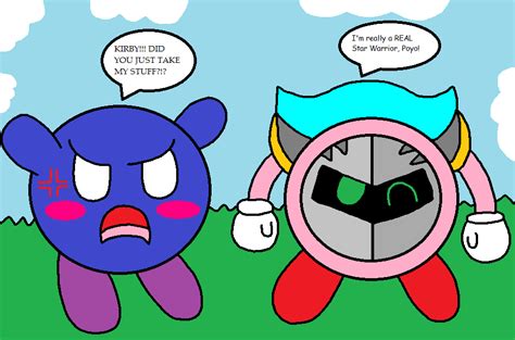 What if Kirby took all of Meta Knight's stuff? by SuperAwesomeHamtaro on DeviantArt